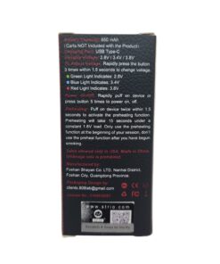 Alternative view of STRIO CARTBOX BATTERY FOR CARTRIDGES 650mAh BLACK FITS UP TO 2 GRAM CARTS