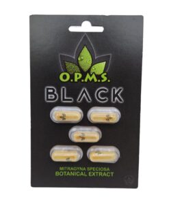 OPMS KRATOM BLACK CAP. 5PK
