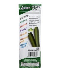 Alternative view of WILD HEMP WRAP 4PK NATURAL