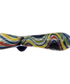 Alternative view of GLASS TOBACCO PIPE ONE HITTER 3"