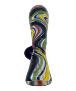 GLASS TOBACCO PIPE ONE HITTER 3"