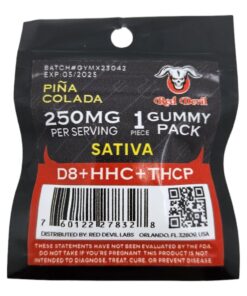 DELTA GUMMY RED DEVIL 250MG SAT. PINA COLADA