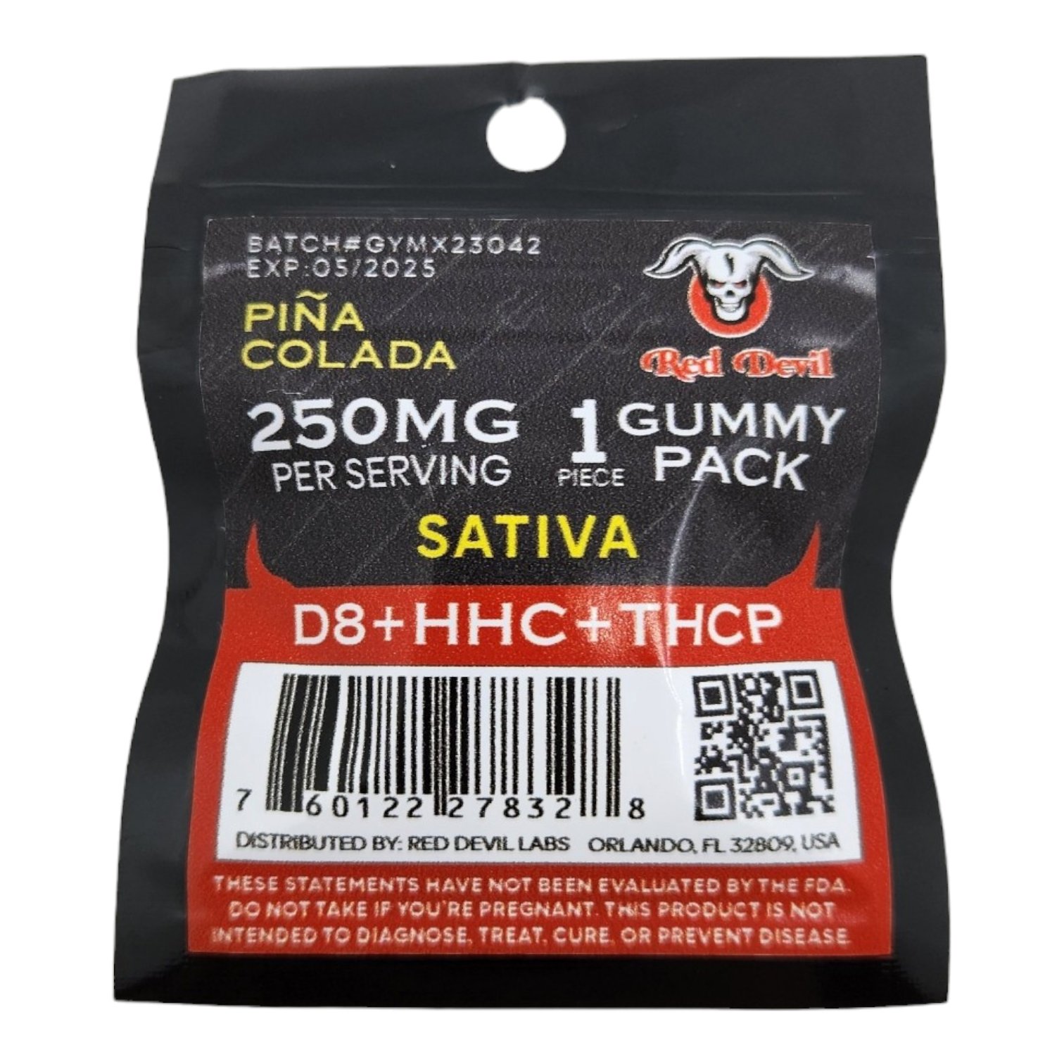 Delta Gummy Red Devil 250mg Sat Pina Colada Nona Online Smoke Shop 5438