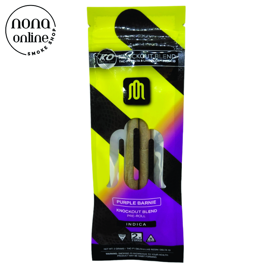 MODUS PRE ROLL KNOCKOUT 2PK IND. PURPLE BARNIE - Nona Online Smoke Shop