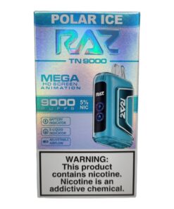 RAZ BAR DISPOSABLE MEGA TN9000 POLAR ICE