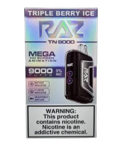 RAZ BAR DISPOSABLE MEGA TN9000 TRIPLE BERRY ICE