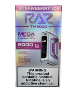 RAZ BAR DISPOSABLE MEGA TN9000 STRAWBERRY ICE