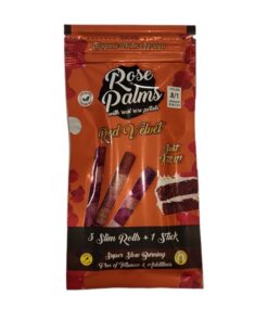 ROSE PALMS WRAP 3PK RED VELVET