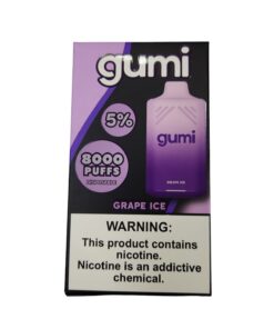 GUMI DISPOSABLE 8000 GRAPE ICE