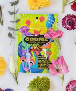 Alternative view of MUSHROOM GUMMY GOOMZ SOUR PEACH WATERMELON 4G 10CT PACK