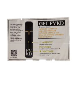 Alternative view of FVKD 3.5G THCA ROSIN DISPOSABLE SATIVA FRUIT PUNCH
