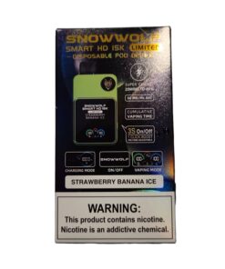 SNOWWOLF DISPOSABLE 15000 STRAWBERRY BANANA ICE