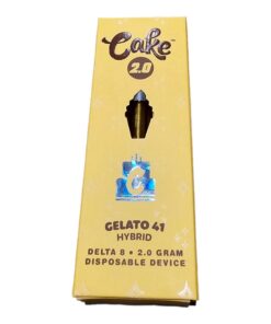 CAKE 2.0 DELTA8 DISPOSABLE 2GRAM INDICA HYBRID GELATO 41