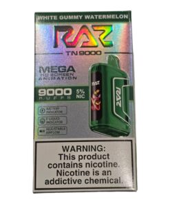 RAZ BAR DISPOSABLE MEGA TN9000 WHITE GUMMY WATERMELON
