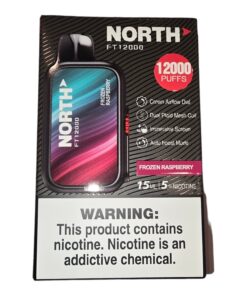 Alternative view of NORTH DISPOSABLE 12000 FROZEN RASPBERRY