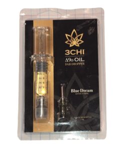 3CHI D9 DAB DROPPER W 1ml DAB OIL SAT. HYBRID BLUE DREAM