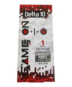 GAME ON CARTRIDGE 1GRAM INDICA GRANDADDY PURPLE