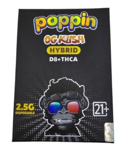 POPPIN DISPOSABLE 2.5GRAM HYBRID OG KUSH
