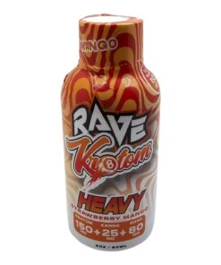 RAVE KRATOM SHOT HEAVY 2OZ STRAWBERRY BANANA