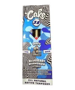 CAKE LIVE RESIN WAVY DISPOSABLE 3GRAM HYBRID BLUEBERRY DIAMONDS