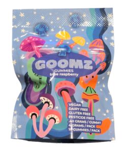 MUSHROOM GUMMY GOOMZ BLIE RASPBERRY 4G 10CT PACK