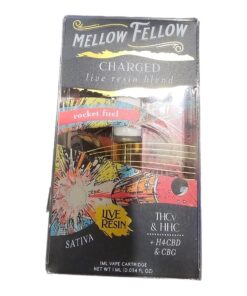 MELLOW FELLOW CARTRIDGE 1GRAM LIVE RESIN THCV & HHC SATIVA ROCKET FUEL
