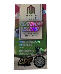 MODUS CARTRIDGE 2GRAM DIAMOND SAUCE CB9-A THC-P INDICA WATERMELON ZKITTLES