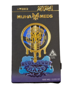 Alternative view of MUHA CARTRIDGE 1GRAM HYBRID BLUEBERRY HAZE