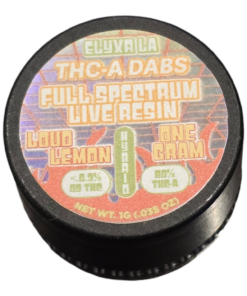 ELYXR LA 1GRAM DAB LIVE RESIN THCA DAB LOUD LEMON
