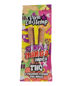 VIVA LA HEMP PRE ROLL 2CT THCA INDICA PURPLE MANGO