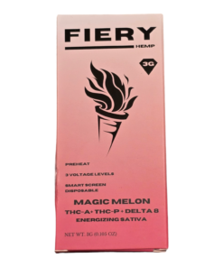 FIERY DISPOSABLE 3GRAM THCA SATIVA MAGIC MELON