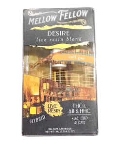 MELLOW FELLOW CARTRIDGE 1GRAM LIVE RESIN THCH, D11 & HHC HYBRID CALI GAS