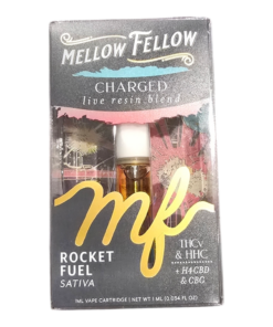 MELLOW FELLOW CARTRIDGE 1GRAM LIVE RESIN THCV & HHC SATIVA ROCKET FUEL