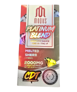 MODUS CARTRIDGE 2GRAM DIAMOND SAUCE CB9-A THC-P HYBRID MELTED SHERB
