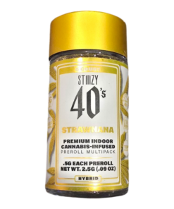 SKIIZY 40'S PRE ROLL 5CT THCA HYBRID STRAWNANA 2.5g