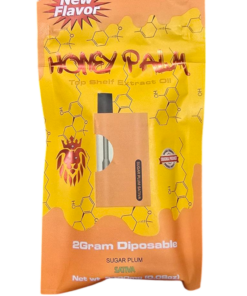 Alternative view of HONEY PALM DISPOSABLE THCA 2GRAM SATIVA SUGAR PLUM