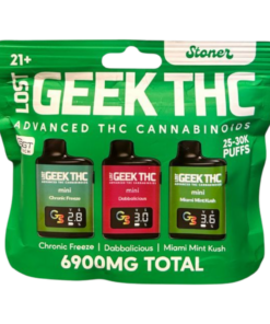 GEEK THCA DISPOSEABLE MINI DEVICES 3CT PACK 6900MG TOTAL 25K TO 30K PUFF