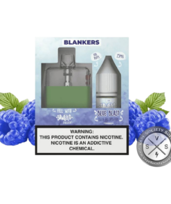 Alternative view of BLANKERS FILLABLE VAPE WITH EXTERNAL E JUICE BOTTLE BLUE BLAST