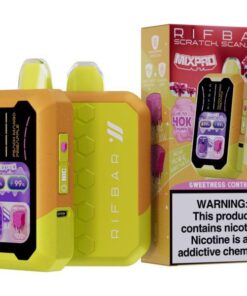 RIFBAR MIXPRO, SWEETNESS CONTROL DISPOSABLE 40K PUFFS PEACH MANGO PINEAPPLE