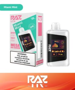 RAZ BAR 25000 DISPOSABLE LTX MIAMI MINT