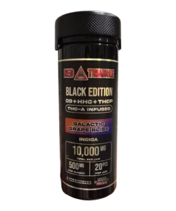 RED TRIANGLE GUMMIES 10,000MG JAR 20PCS INDICA GALACTIC GRAPE BLISS