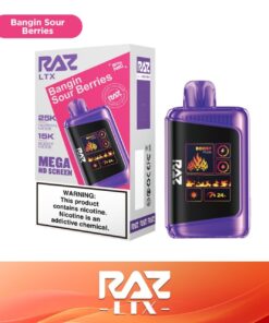 RAZ BAR 25000 DISPOSABLE LTX BANGIN SOUR BERRIES