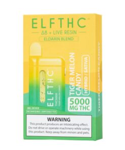 ELF DISPOSABLE 5GRAM THCP TELERIN BLEND HYBRID/SATIVA TIGER MELON CANDY