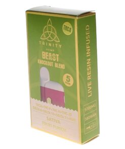 TRINITY BEAST KNOCKOUT BLEND THCA DISPOSABLE 5GRAM SATIVA. FRUIT PUNCH