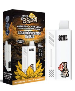 VIVA LA SHROOM MUSHROOM, BLUE LOTUS BLEND 8ML DISPOSABLE HYBRID GOLDEN PARADISE