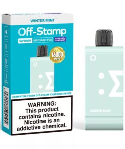 OFF STAMP DISPOSABLE 16000 PUFF POD WINTER MINT (WITHOUT BATTERY)