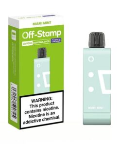 OFF STAMP DISPOSABLE 16000 PUFF POD MIAMI MINT (WITHOUT BATTERY)