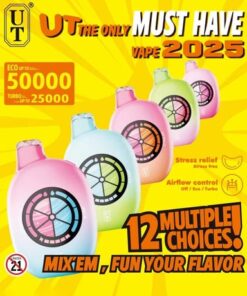 Alternative view of UT BY FLUM DISPOSABLE 50000 PUFF 12 MULTIPLE CHOICES BLUERAZZ ICE TRIPPLE BERRY