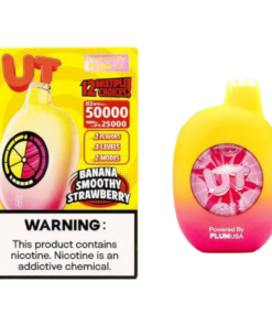 UT BY FLUM DISPOSABLE 50000 PUFF 12 MULTIPLE CHOICES BANANA SMOOTHY STRAWBERRY