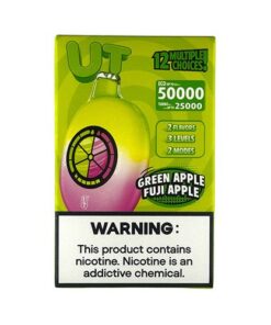 UT BY FLUM DISPOSABLE 50000 PUFF 12 MULTIPLE CHOICES GREEN APPLE FUJI APPLE